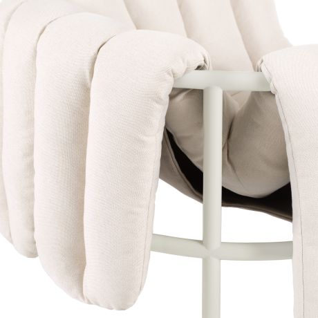 Puffy Lounge Chair, Natural / Cream