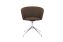 Kendo Swivel Chair 4-star Return, Rosewood / Polished (UK), Art. no. 20535 (image 2)