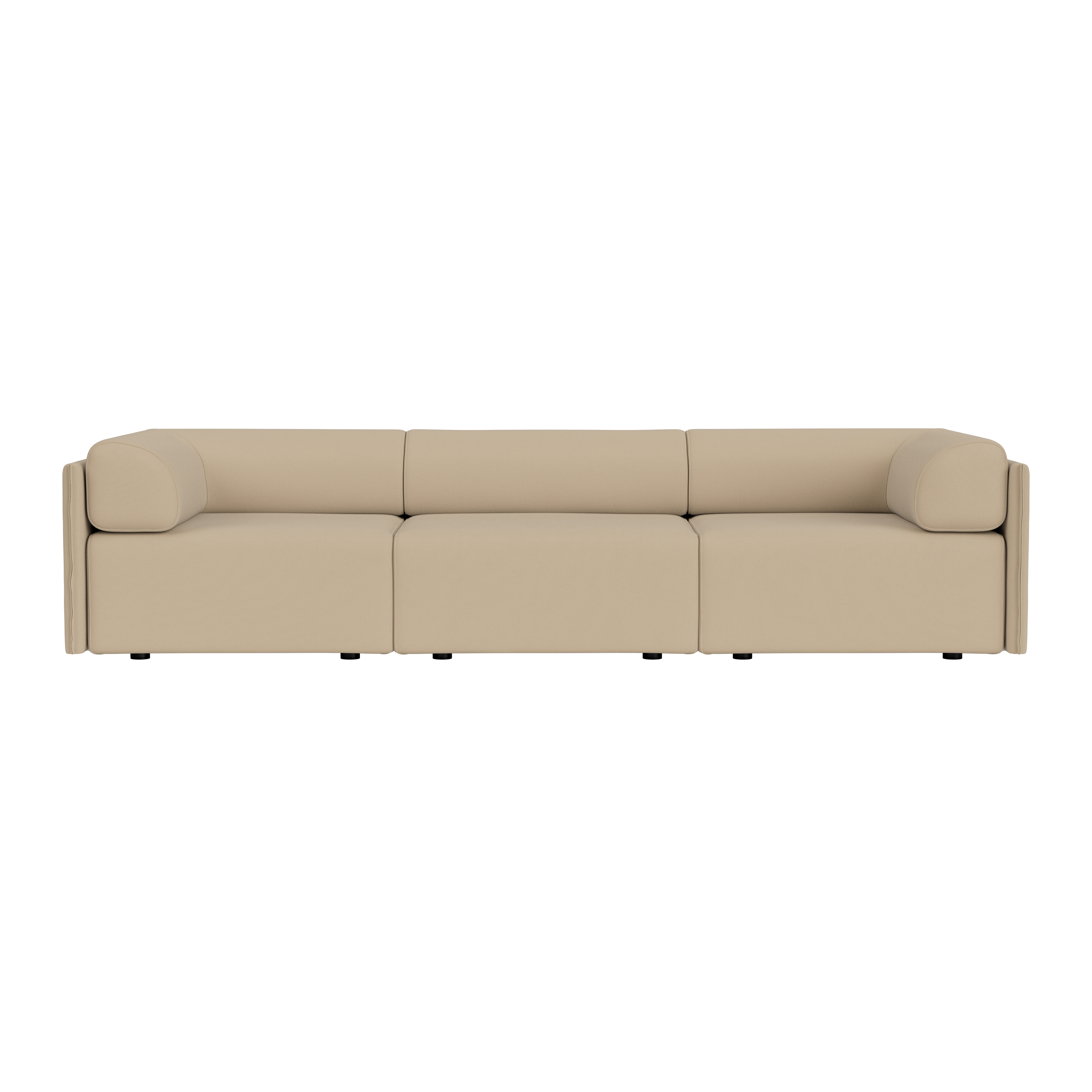 Palo Block 3-seater Sofa Low Back with Armrests, Autumn 221 (UK), Art. no. 95108 (image 2)