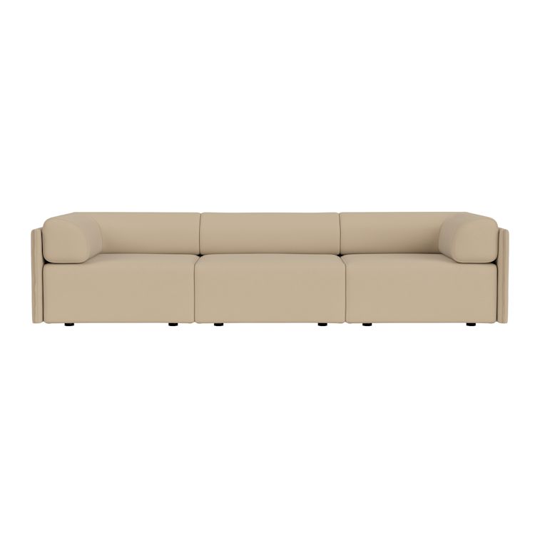 Palo Block 3-seater Sofa Low Back with Armrests, Autumn 221, Art. no. 95077 (image 2)