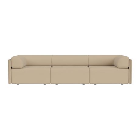 Palo Block 3-seater Sofa Low Back with Armrests, Autumn 221