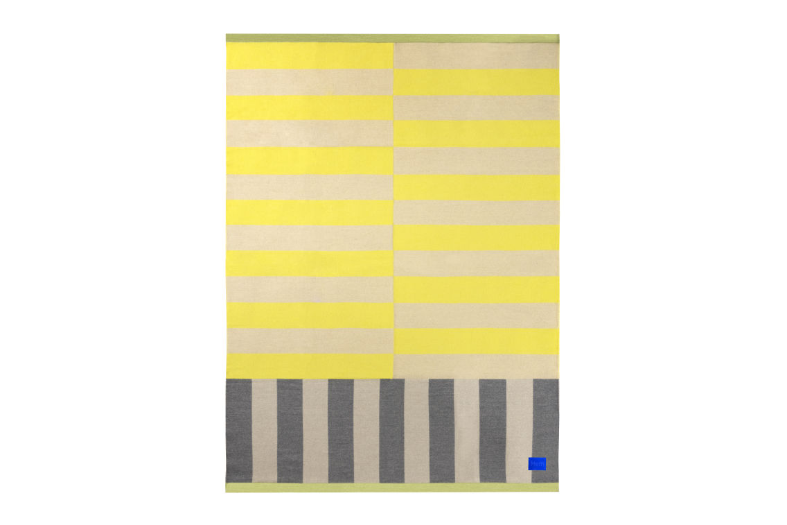 Stripe Throw, Yellow / Gray, Art. no. 30542 (image 3)