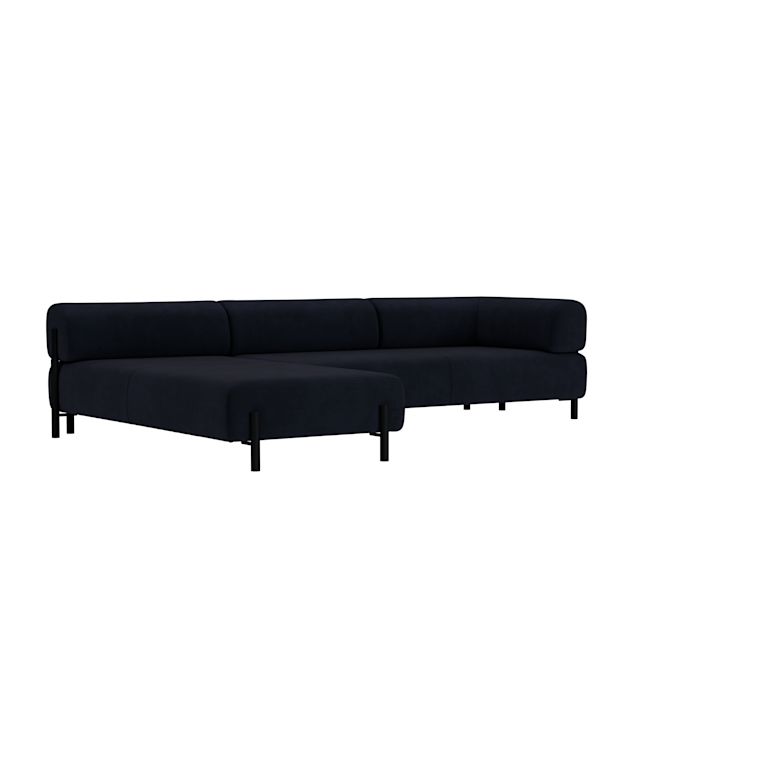 Palo Corner Sofa Left, Velluto Coex VL30/Black, Art. no. 31877 (image 1)