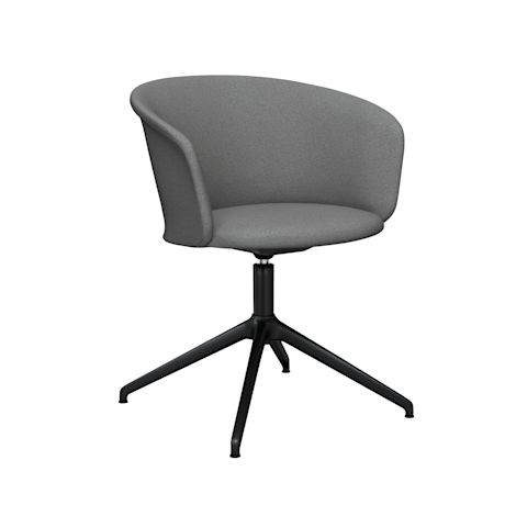 Kendo Swivel Chair 4-star Return, Grey / Black (UK)