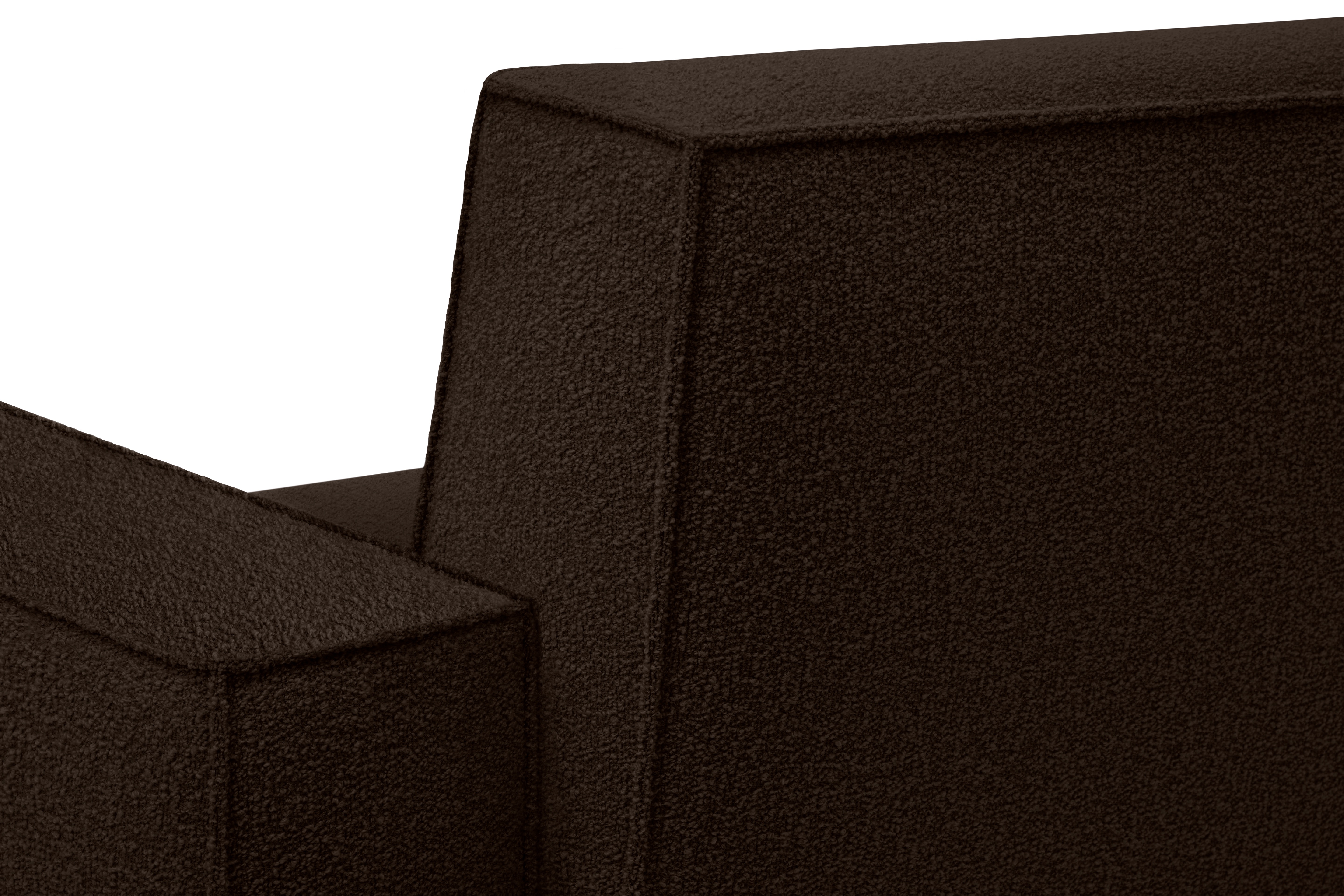 Hunk Lounge Chair With Armrests, Chocolate, Art. no. 30662 (image 6)