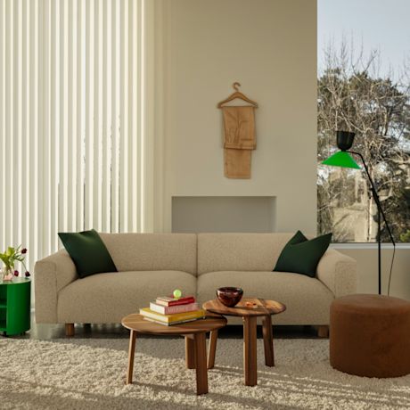 Koti 2-seater Sofa, Eggshell