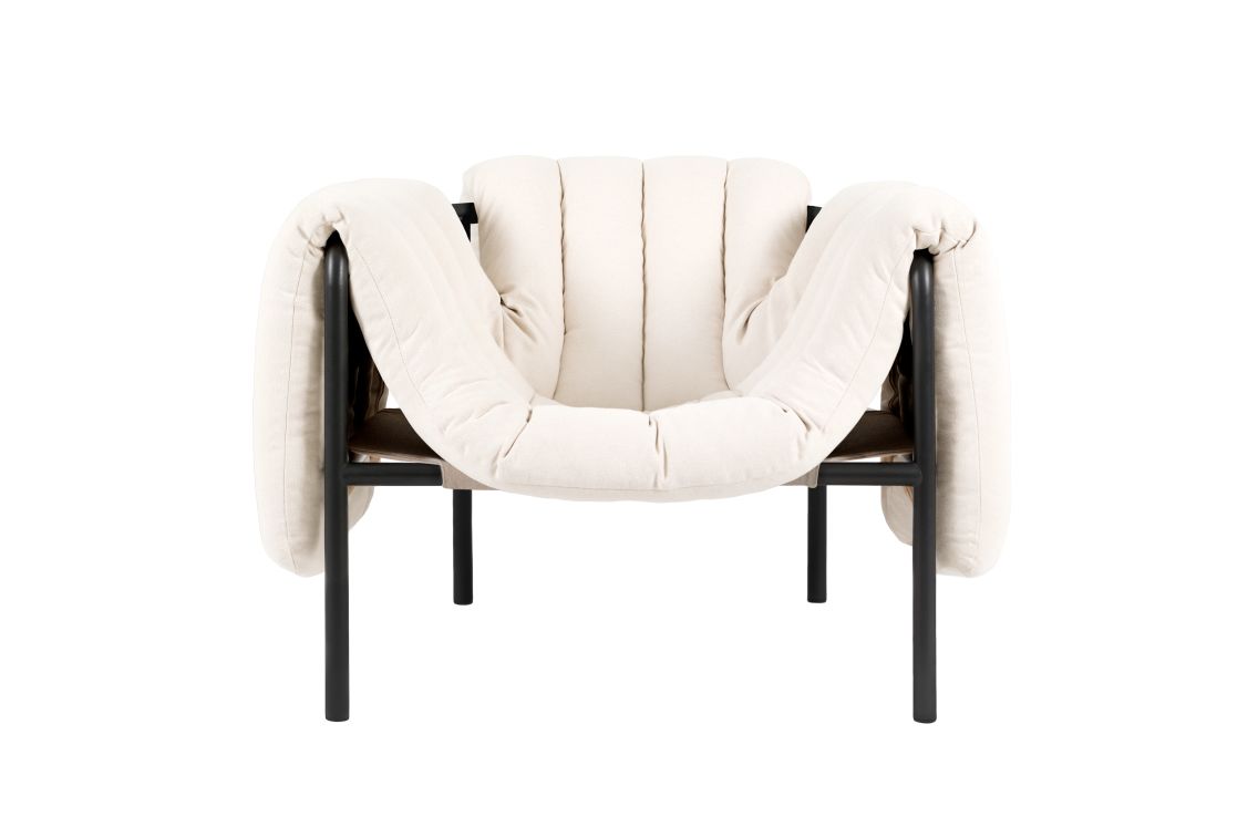 Puffy Lounge Chair, Natural / Black Grey, Art. no. 20194 (image 2)