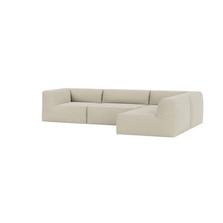 Great 3-seater Sofa Corner Right, Safire 0014