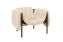 Puffy Lounge Chair, Eggshell / Chocolate Brown, Art. no. 20484 (image 1)