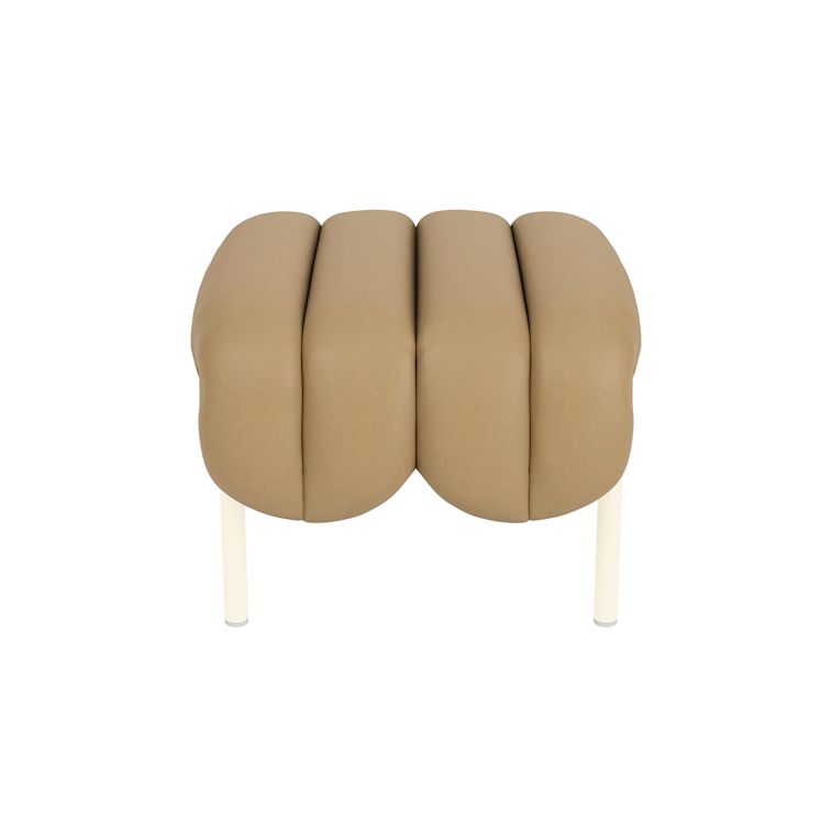 Puffy Ottoman, Elmosoft Leather 03009 / Cream, Art. no. 90143 (image 3)