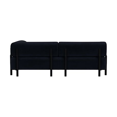 Palo 2-seater Sofa Chaise Right, Velluto Coex VL30/Black