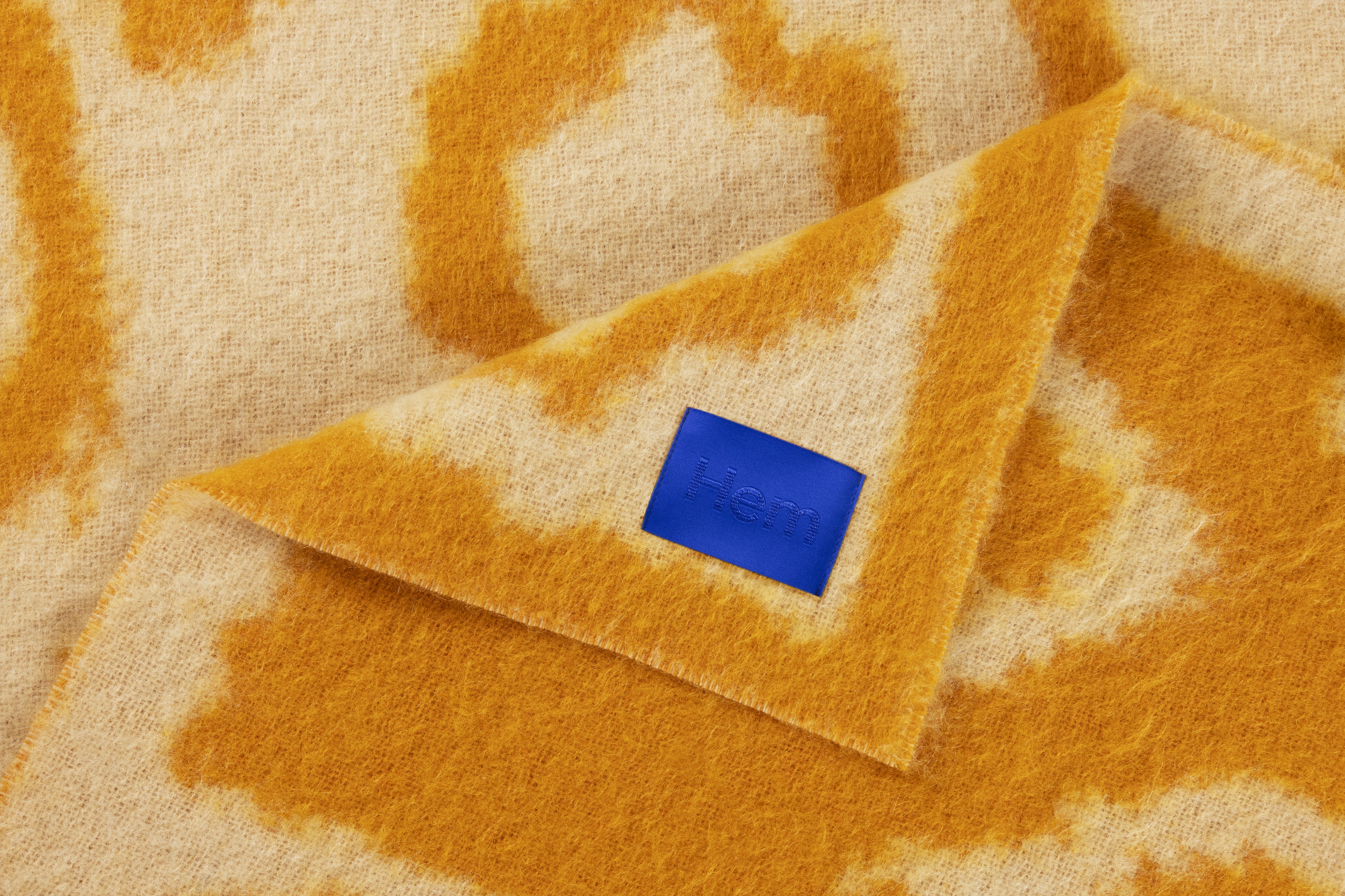 Ochre discount wool throw