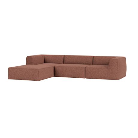 Great 3-seater Sofa Chaise Left, Safire 0013