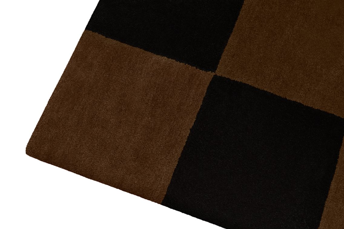 Pattern Rug Large, Black / Brown Check, Art. no. 31362 (image 2)