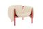 Puffy Lounge Chair, Eggshell / Traffic Red, Art. no. 20483 (image 1)