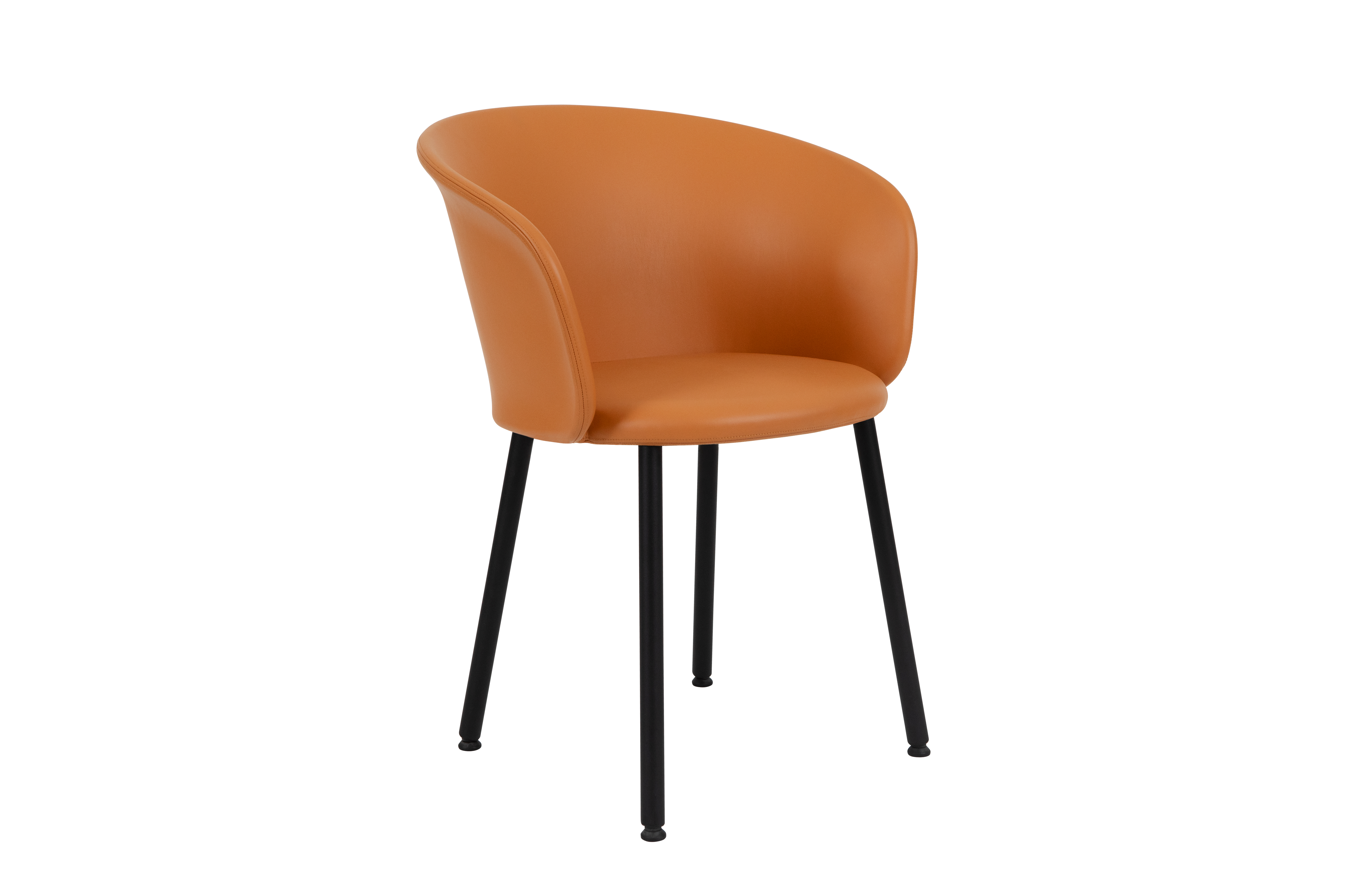 Kendo Chair Cognac Leather Hem