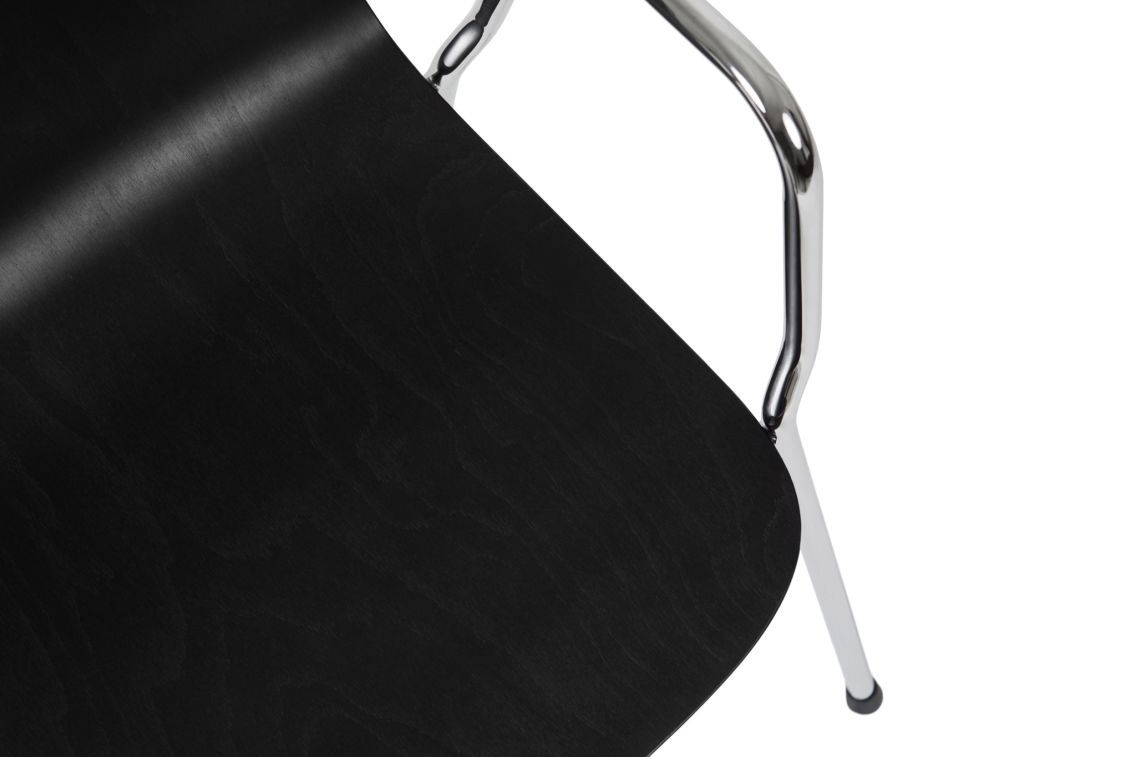 Touchwood Armchair, Black / Chrome, Art. no. 20137 (image 5)