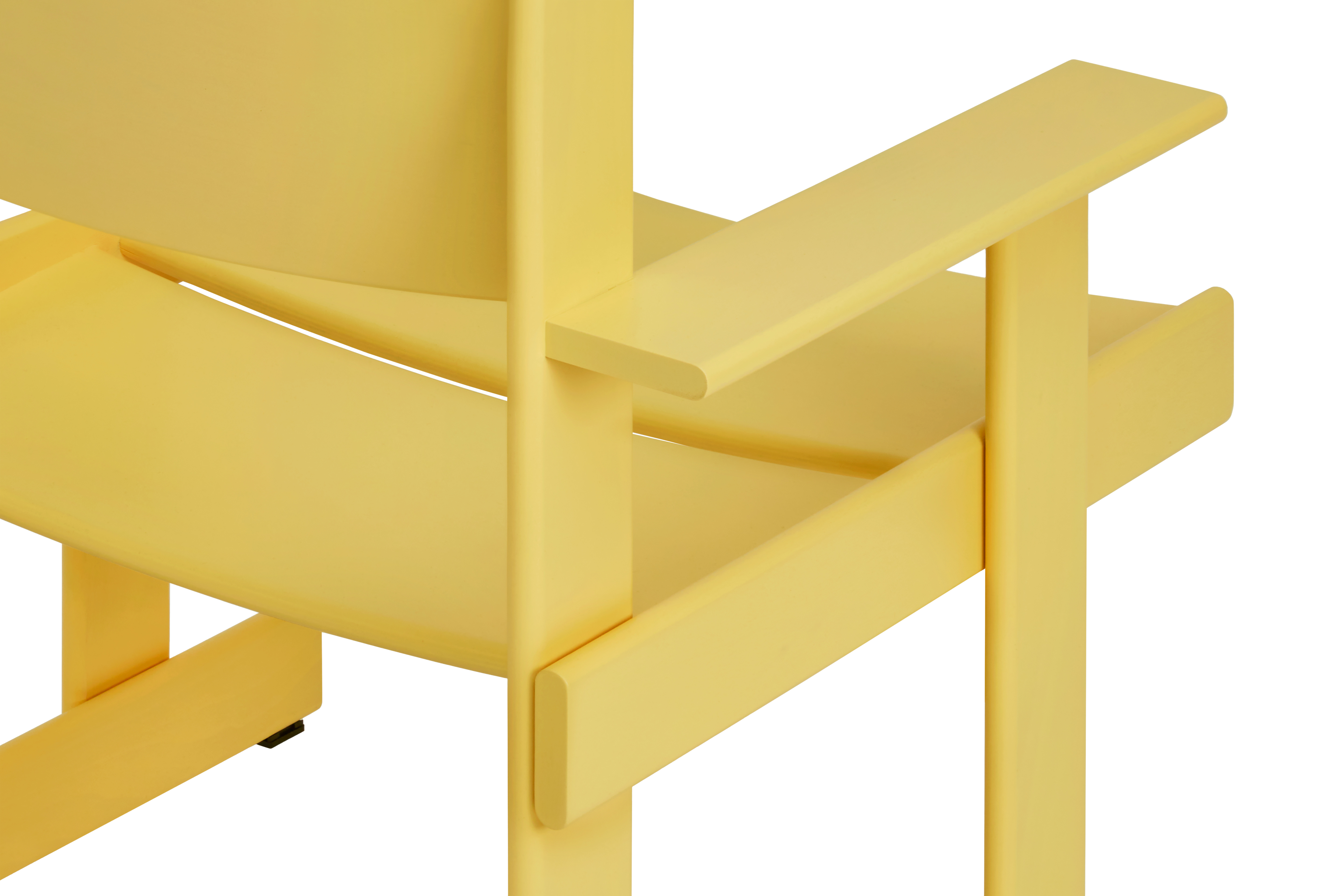 Bullnose Lounge Chair, Yellow / Taupe Sheepskin Seat Pad, Art. no. 31668 (image 9)