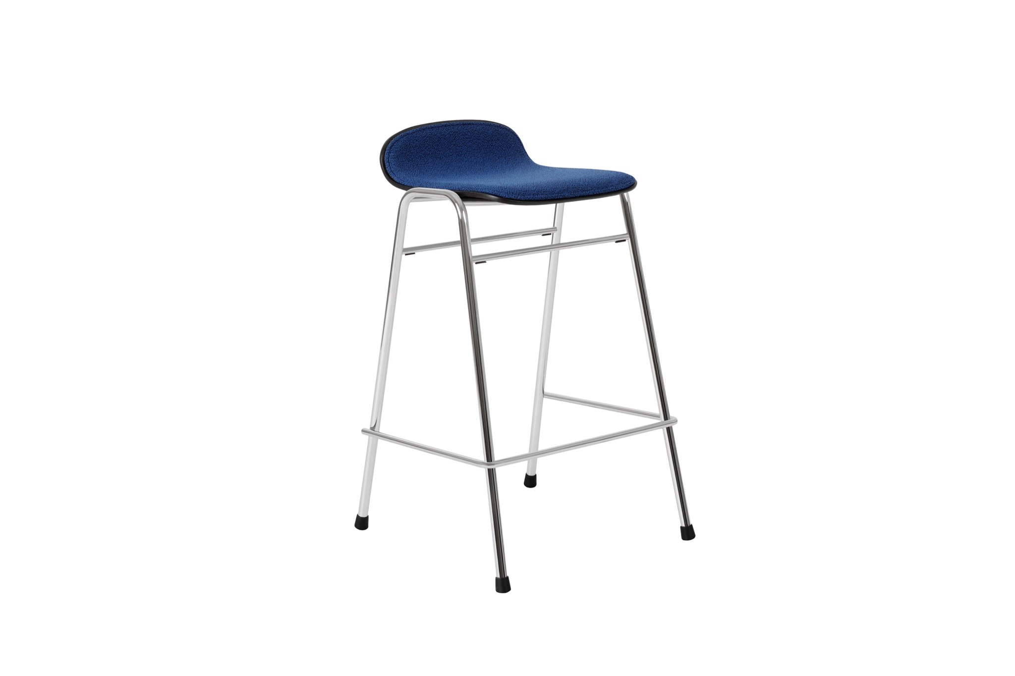 Touchwood Counter Stool, Cobalt / Chrome (UK), Art. no. 20877 (image 1)