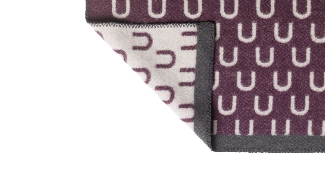 Arch Throw, Aubergine / Grey, Art. no. 13712 (image 3)