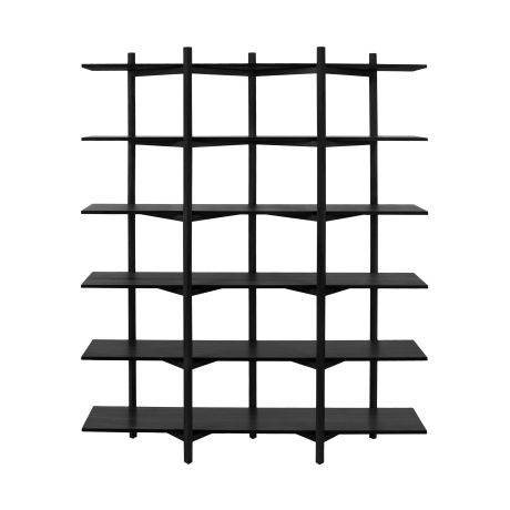 Zig Zag Shelf High, Black