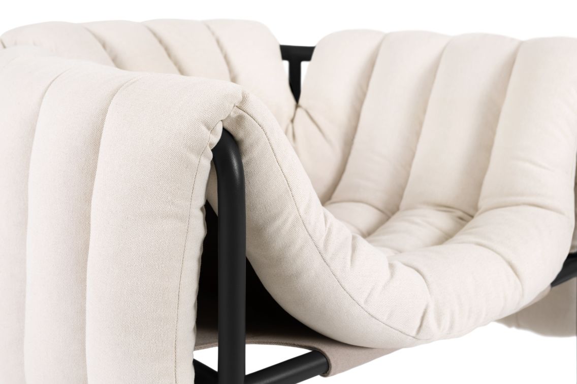 Puffy Lounge Chair, Natural / Black Grey, Art. no. 20194 (image 6)