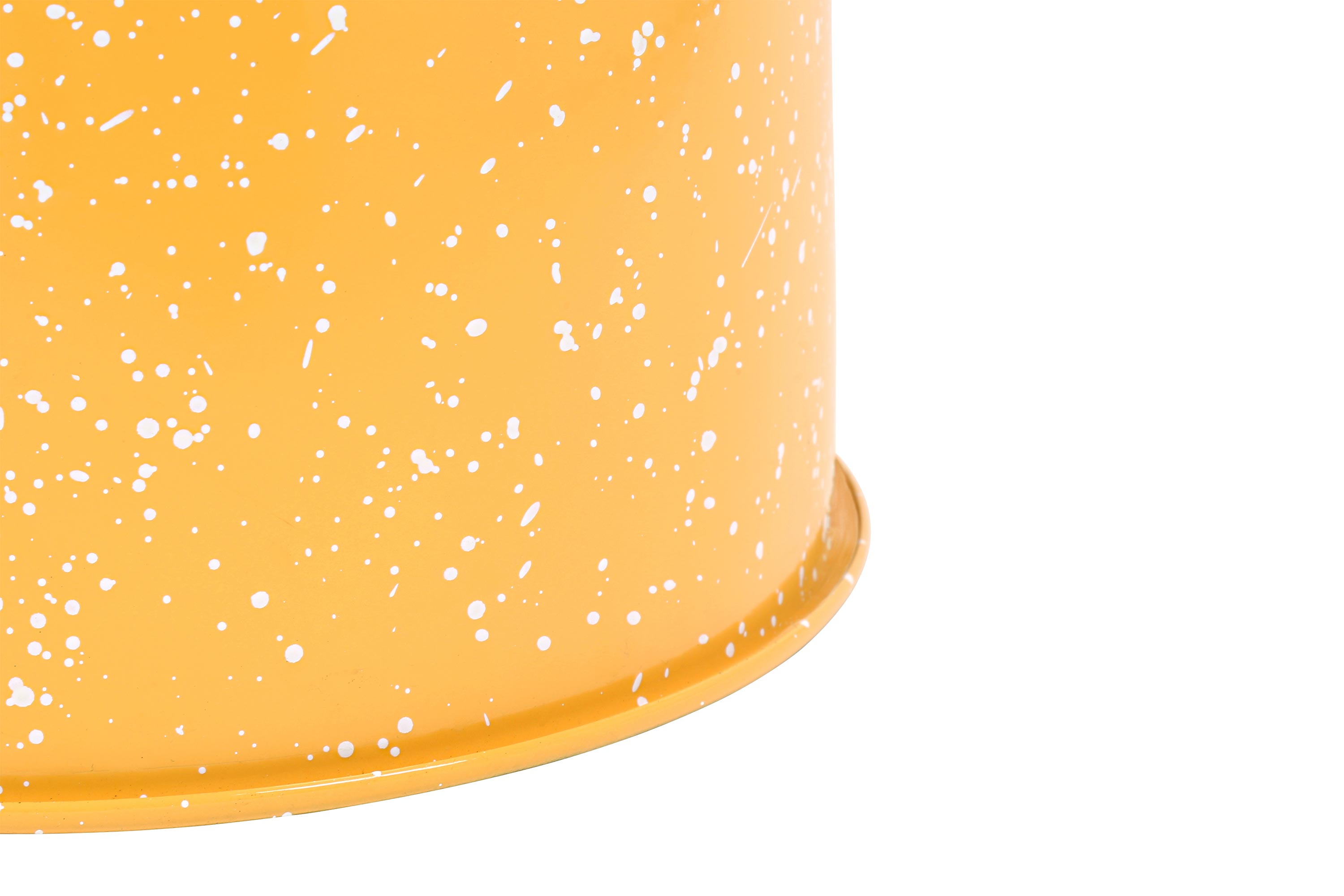 Last Stool, Yellow / White Splatter — Hem