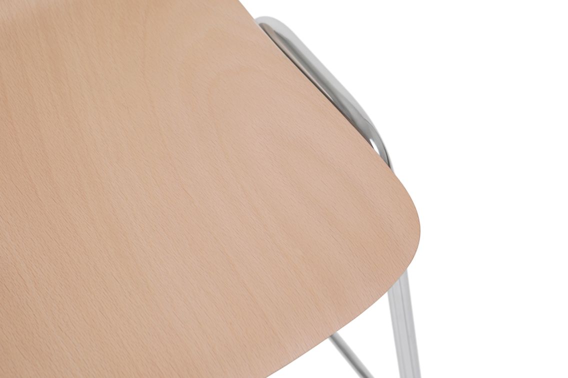 Touchwood Counter Chair, Beech / Chrome, Art. no. 20188 (image 6)