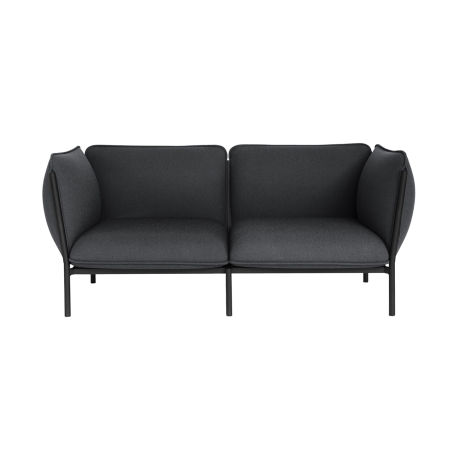 Kumo 2-seater Sofa with Armrests, Graphite (UK)