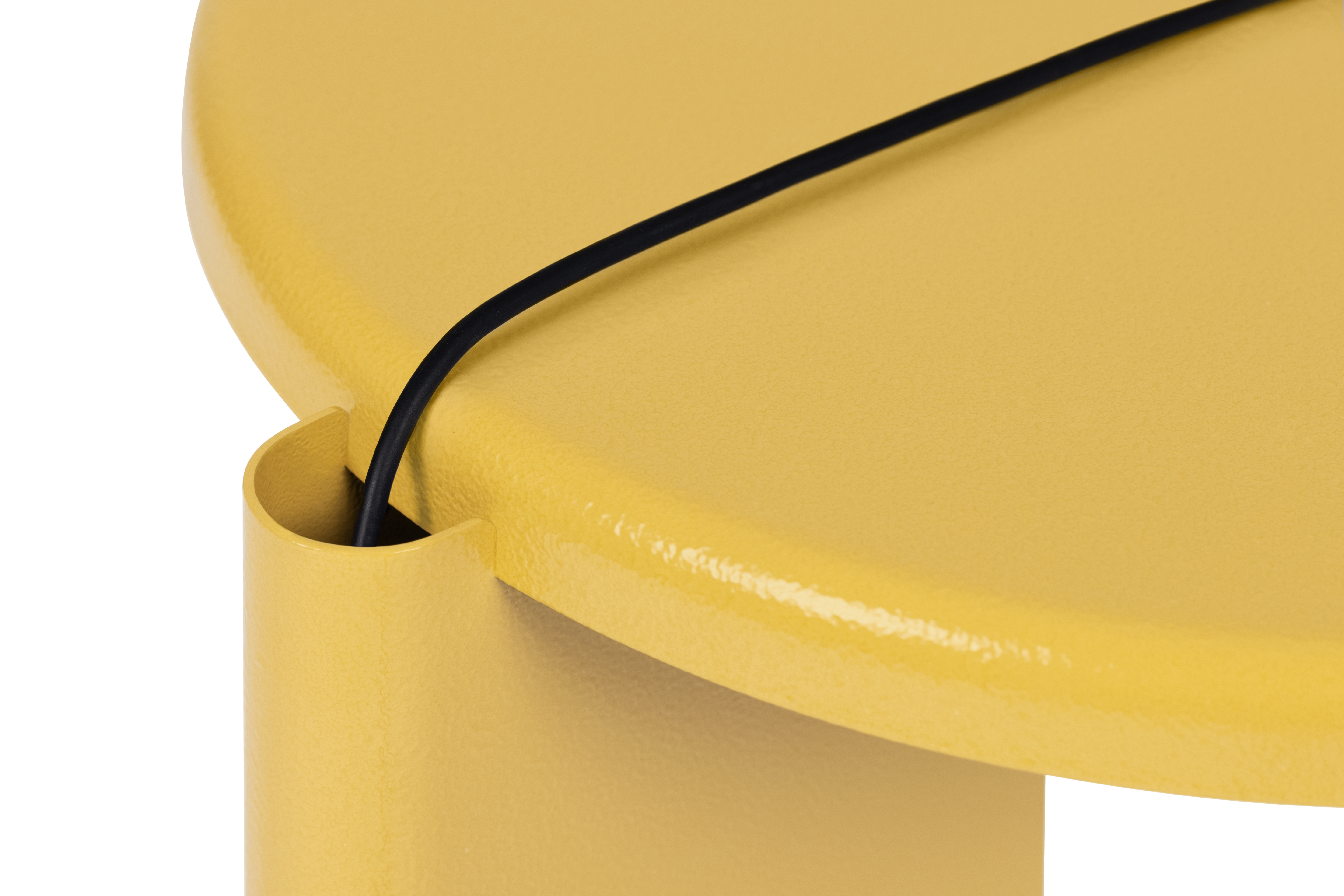 Lolly Side Table, Ochre Yellow Gloss — Hem