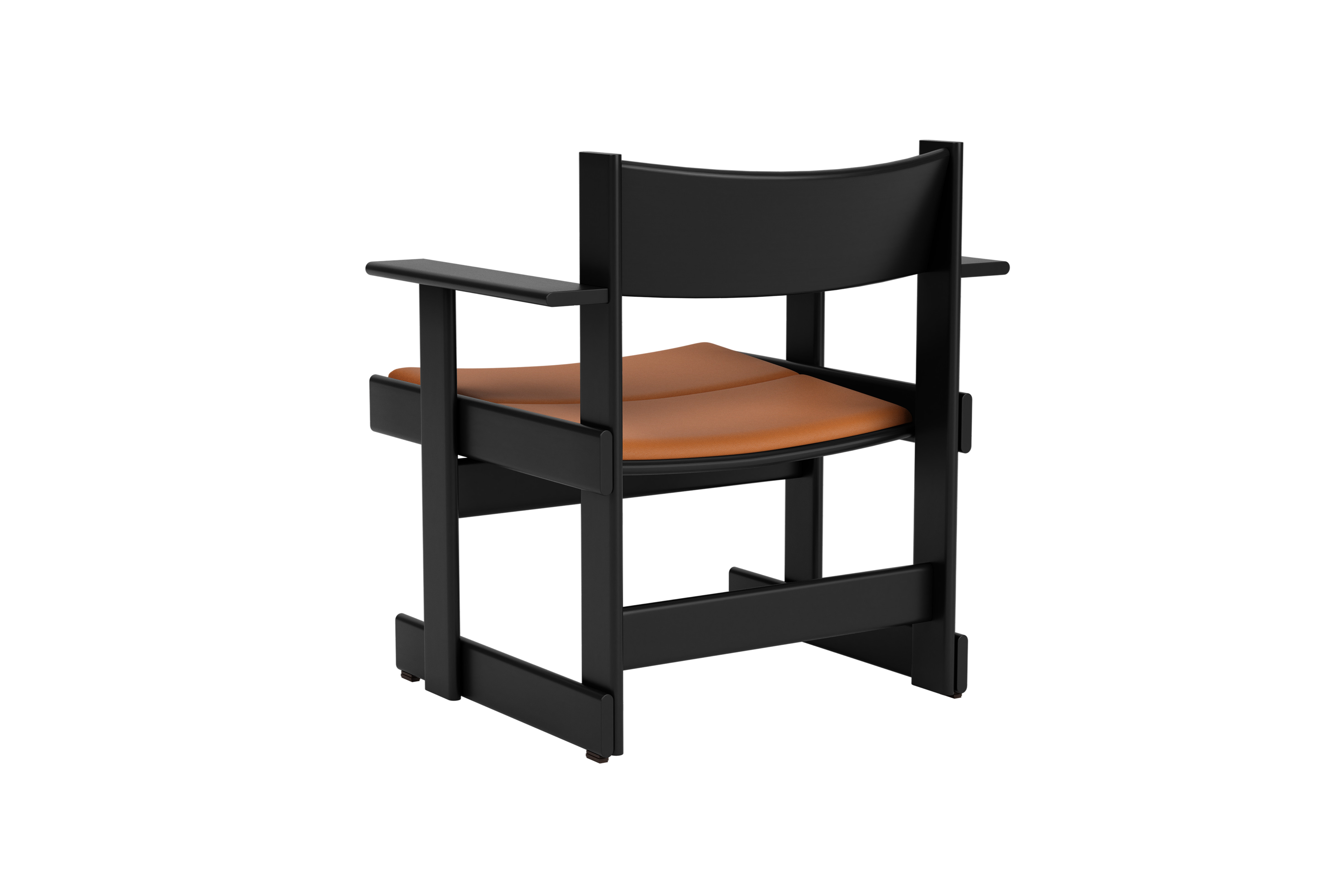 Bullnose Lounge Chair, Black / Elmosoft Leather 54035 Seat Pad, Art. no. 31675 (image 4)