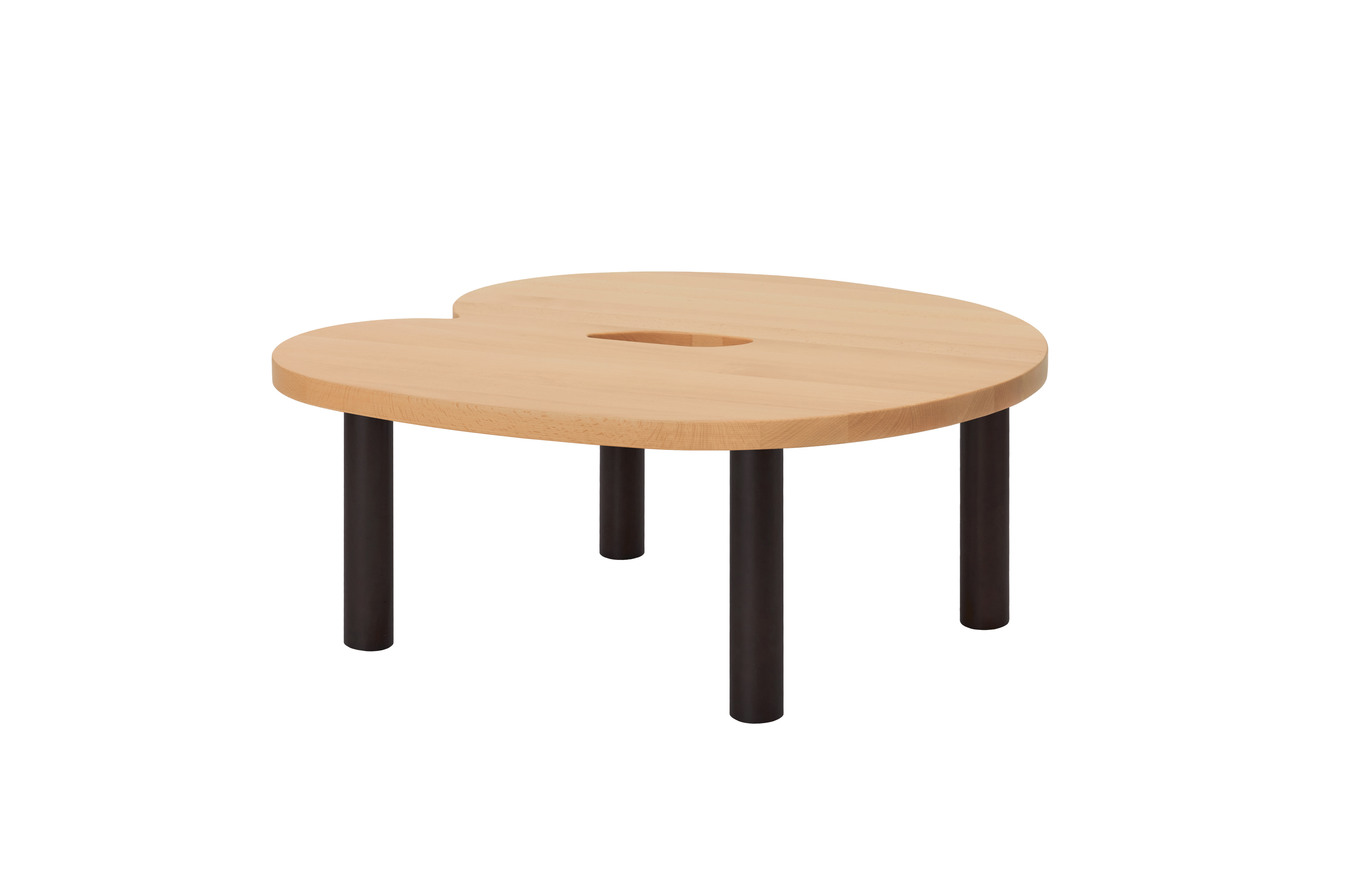 Worm Coffee Table Round, Beech/Brown, Art. no. 31379 (image 1)