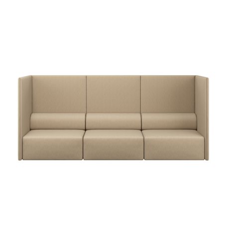 Palo Block 3-seater Sofa High Back, Beige