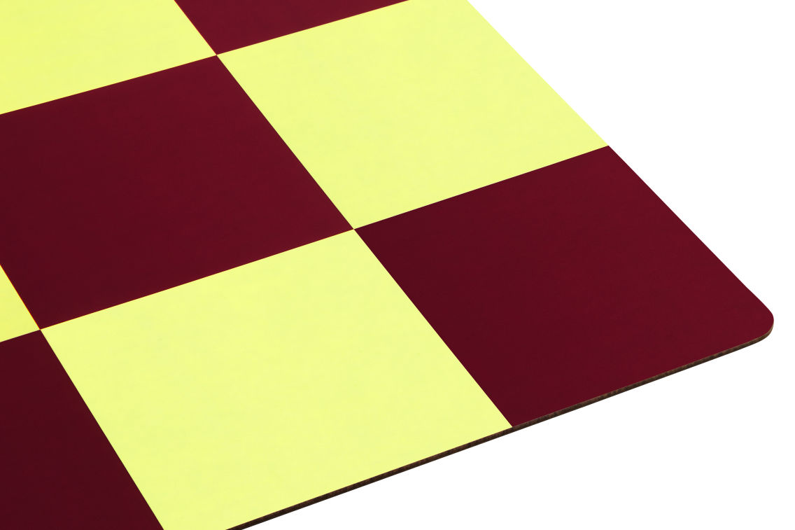 Check Placemat (Set of 2), Butter / Burgundy, Art. no. 31058 (image 2)