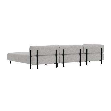 Palo Corner Sofa Right, Storr 612/Black