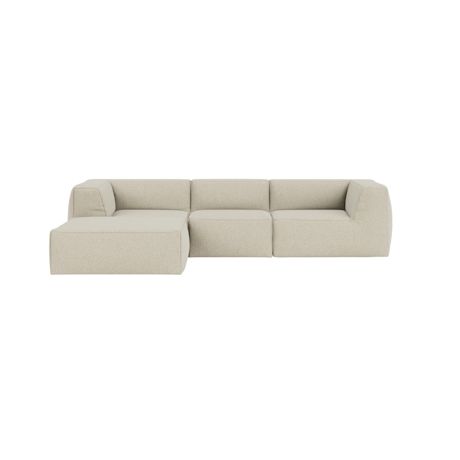 Great 3-seater Sofa Narrow Chaise Left, Safire 0014