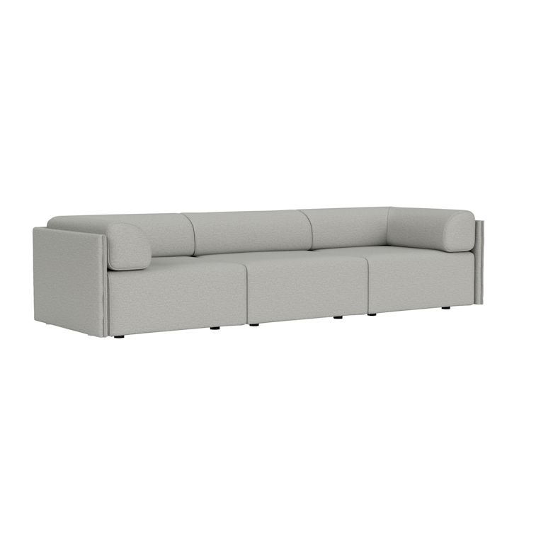 Palo Block 3-seater Sofa Low Back with Armrests, Amdal 130 (UK), Art. no. 95131 (image 1)