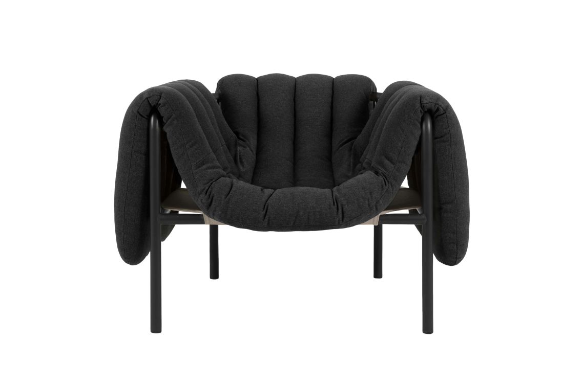 Puffy Lounge Chair, Anthracite / Black Grey, Art. no. 20195 (image 1)