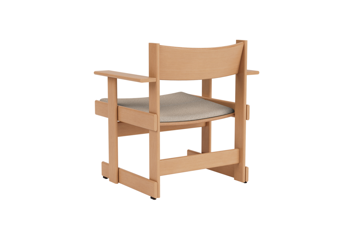 Bullnose Lounge Chair, Natural / Swan Seat Pad, Art. no. 31673 (image 4)