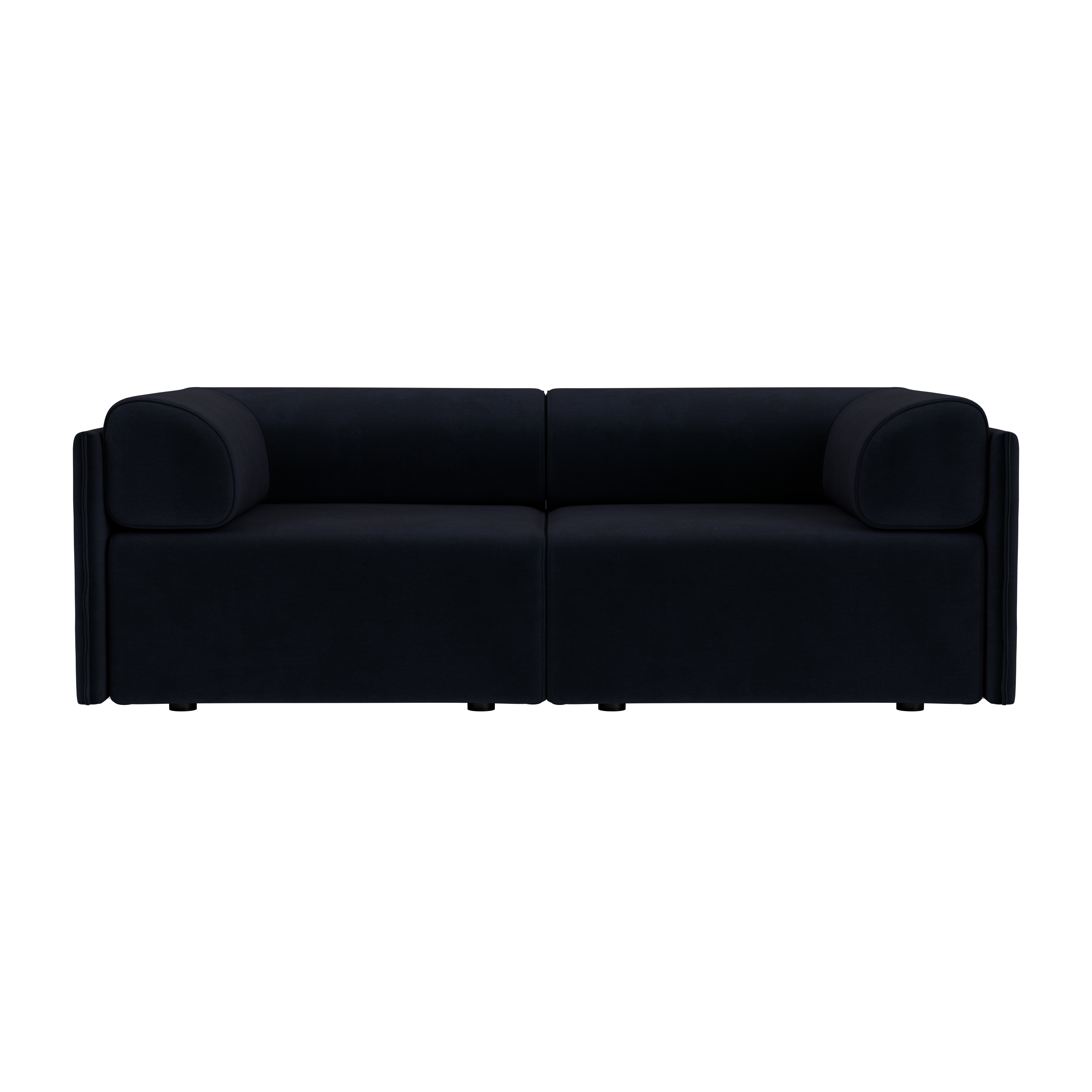 Palo Block 2-seater Sofa Low Back with Armrests, Velluto Coex VL30, Art. no. 31924 (image 2)