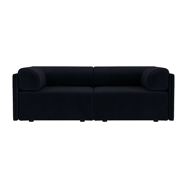 Palo Block 2-seater Sofa Low Back with Armrests, Velluto Coex VL30, Art. no. 31924 (image 2)
