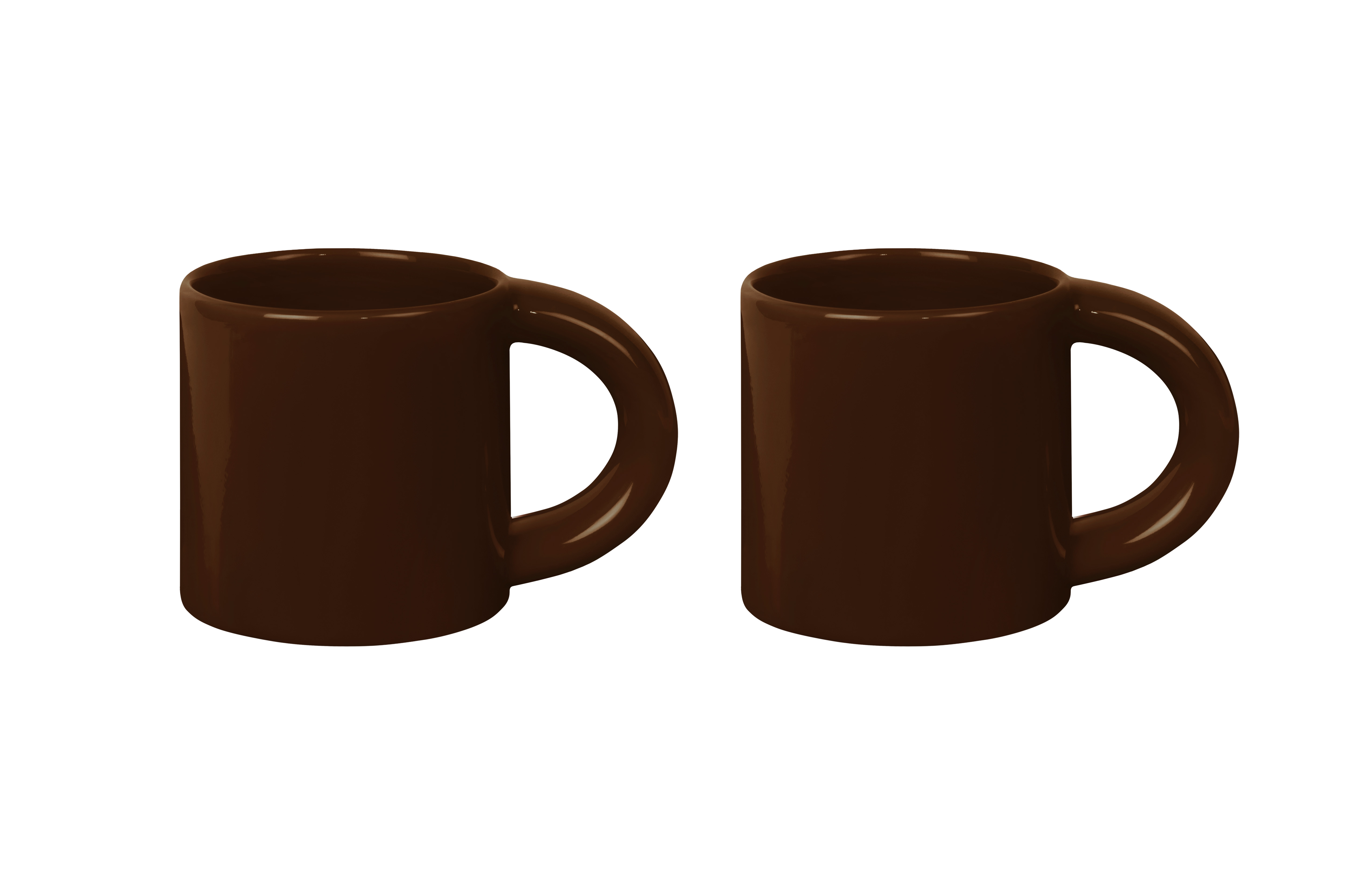 Bronto Mug (Set of 2), Brown, Art. no. 31538 (image 4)