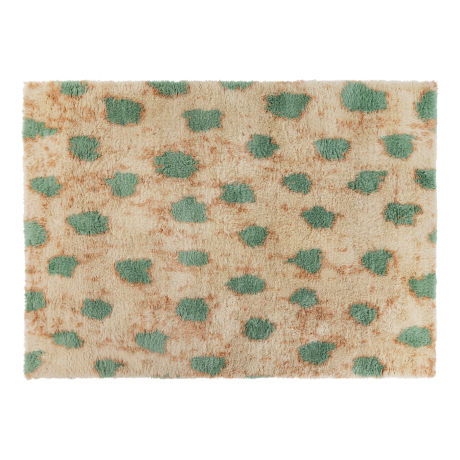 Monster Rug Extra Large, Turquoise / Peach