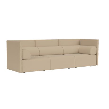 Palo Block 3-seater Sofa Medium Back with Armrests, Autumn 221
