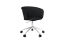 Kendo Swivel Chair 5-star Castors, Black Leather / Polished, Art. no. 20249 (image 1)