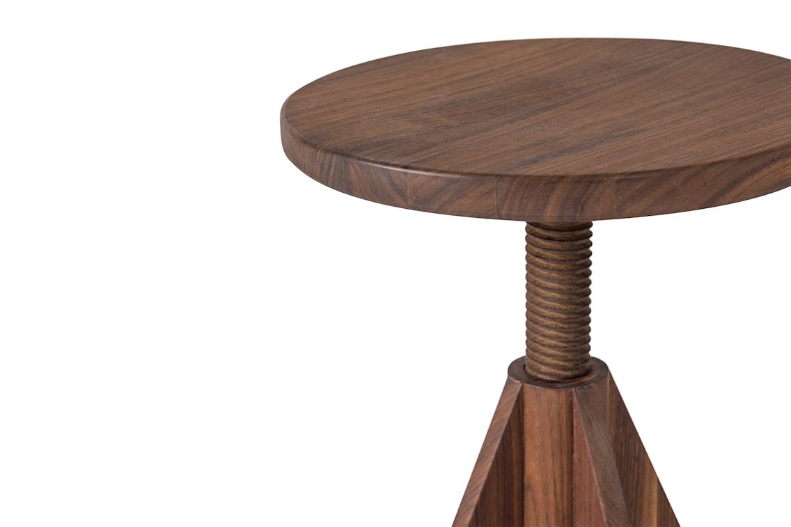 All Wood Stool Rocket, Walnut, Art. no. 14148 (image 3)