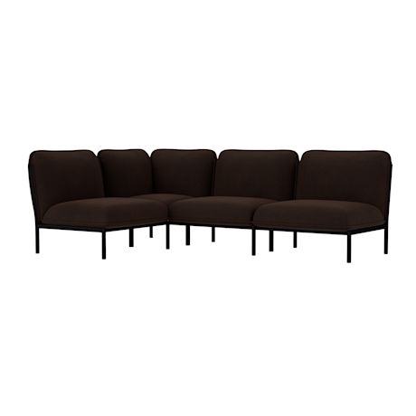 Kumo Corner Sofa Left, Sera Rosewood