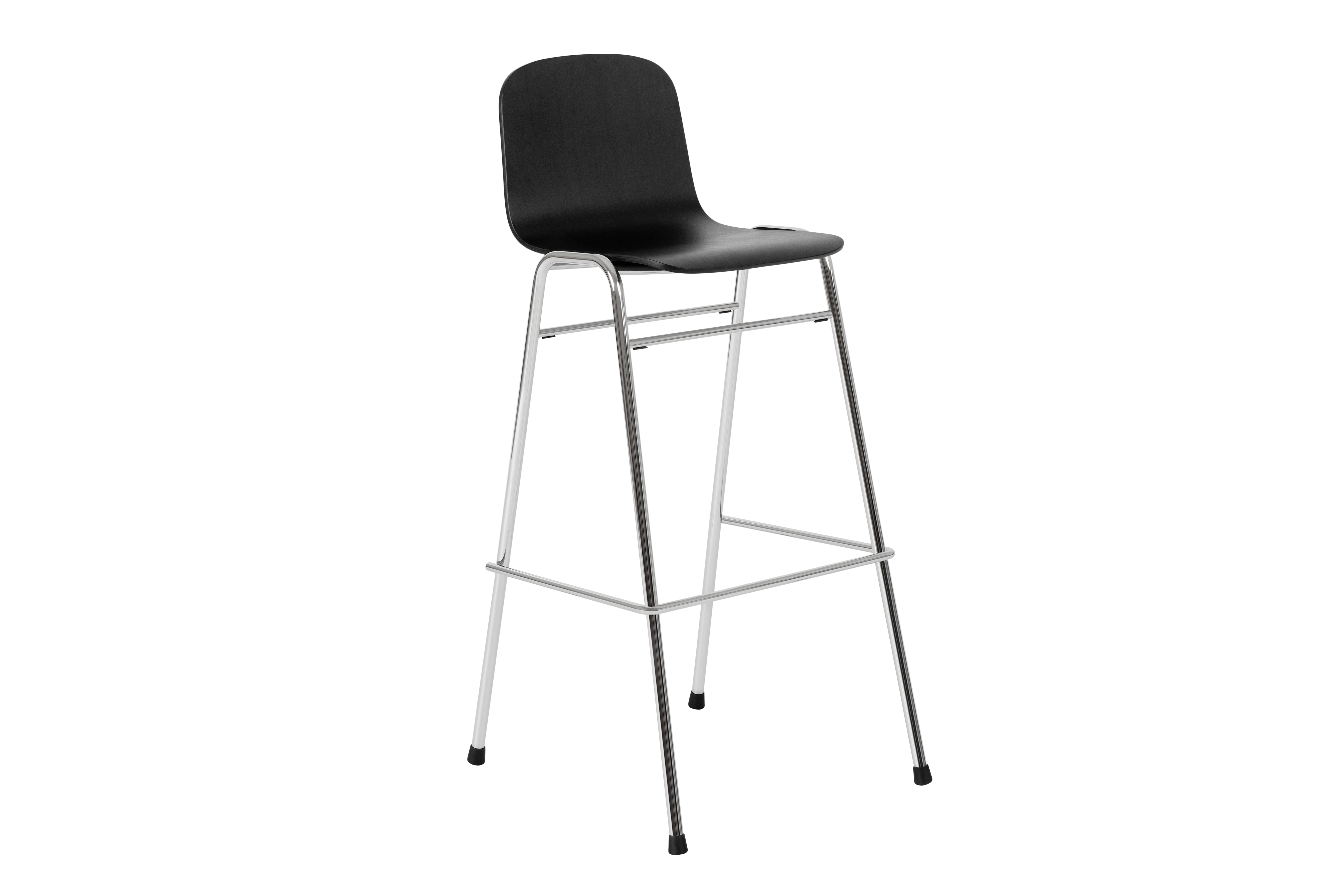 Touchwood Bar Chair, Black / Chrome, Art. no. 20161 (image 1)