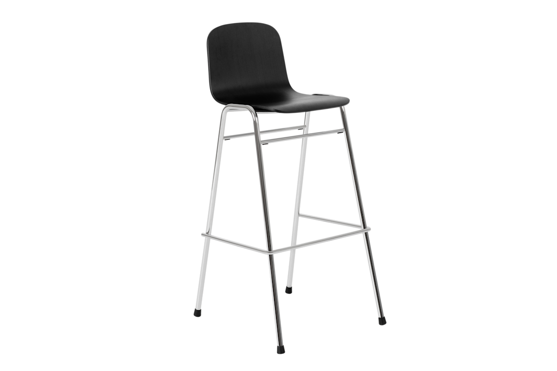 Touchwood Bar Chair, Black / Chrome, Art. no. 20161 (image 1)