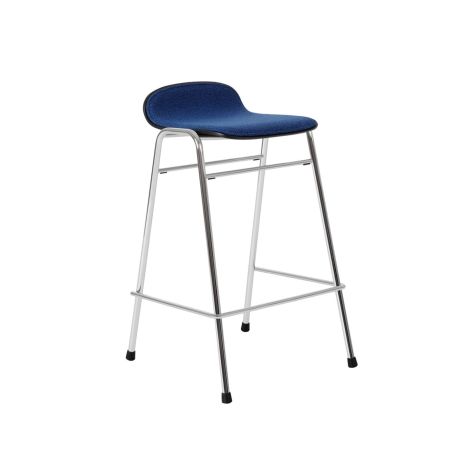 Touchwood Counter Stool, Cobalt / Chrome